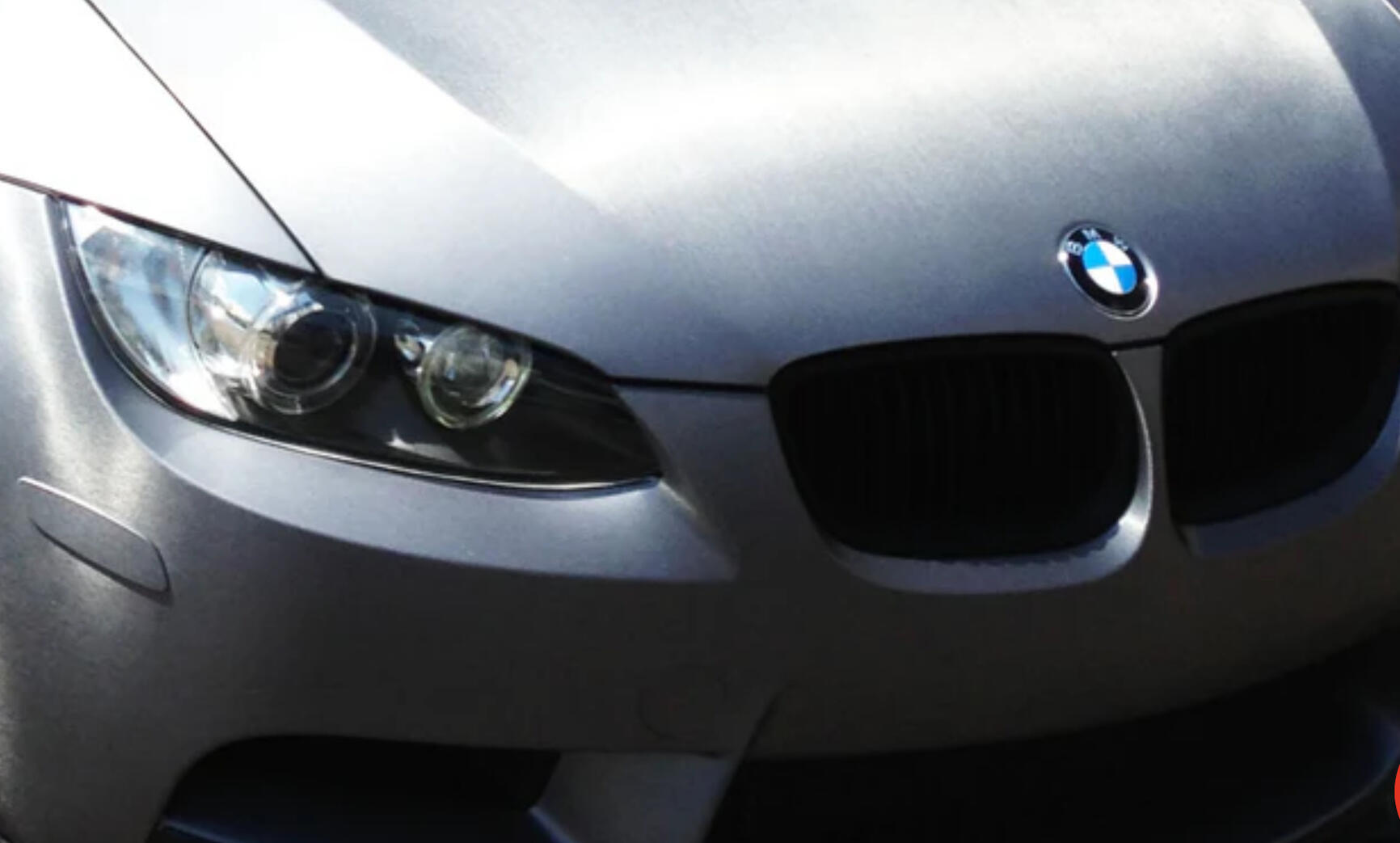 Brushed metal vinyl wrap finish sample